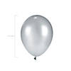 Bulk  144 Pc. Silver Metallic 11" Latex Balloons Image 1