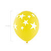 Bulk  144 Pc. Yellow with White Stars 11" Latex Balloons Image 1