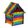 Bulk 150 Pc. Rainbow Notched Craft Sticks Image 1