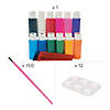 Bulk 180 Pc. Suncatcher Paint, Paintbrushes & Classroom Supply Kit Image 1