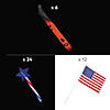 Bulk 192 Pc. Patriotic Red, White & Blue USA Glow Family Kit Image 1