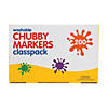 Bulk 200 Pc. Chubby Washable Marker Classpack - 8 Colors per pack Image 1