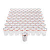 Bulk 200 Pc. Rose Gold Rim Plastic Cups Image 1