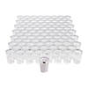 Bulk 200 Pc. Silver Rim Plastic Cups Image 1