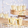 Bulk 200 Pc. Small Clear Plastic Cups with Gold Glitter Image 1