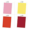 Bulk 200 Pc. Sunworks<sup>&#174;</sup> Warm Color Construction Paper Kit Image 1