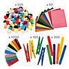 Bulk 2000 Pc. Makerspace Rainbow Craft Supplies Assortment Image 1