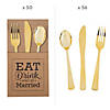 Bulk  218 Pc. Gold Cutlery Sets & Holders Image 1