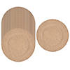 Bulk 24 Pc. Burlap Wedding Chargers Image 1