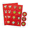 Bulk 24 Pc. Chinese New Year Zodiac Prism Sticker Sheets Image 1