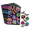 Bulk 24 Sheets Neon Prism Halloween Character Sticker Sheets Image 1