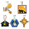 Bulk 240 Pc. Nativity Ornament Craft Kit Assortment Image 1