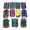 Bulk 250 Pc. Mardi Gras Feather Mask Assortment Image 1