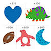 Bulk 2500 Pc. Self-Adhesive Foam Shapes Assortment Image 1