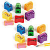 Bulk 288 Pc. Solid Bright Color Plastic Pencil Sharpeners with Caps Image 1