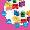 Bulk 288 Pc. Solid Bright Color Plastic Pencil Sharpeners with Caps Image 1