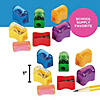 Bulk 288 Pc. Solid Bright Color Plastic Pencil Sharpeners with Caps Image 2