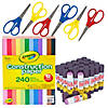 Bulk 294 Pc. Colorful Construction Paper Classroom Kit Image 1