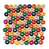 Bulk 300 Pc. 7mm Bright Color Wooden Beads Image 1
