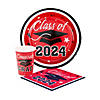 Bulk 400 Pc. Class of 2024 Red Disposable Tableware Kits for 100 Guests Image 1