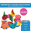 Bulk 400 Pc. Geometric Connecting Shapes Building Blocks Set Image 2