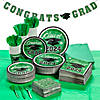 Bulk 467 Pc. Green 2024 Graduation Disposable Tableware Kit for 50 Guests Image 1