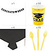 Bulk 467 Pc. Yellow 2024 Graduation Disposable Tableware Kit for 50 Guests Image 2