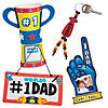 Bulk 48 Pc. #1 Dad Father's Day Craft Kit Assortment Image 1