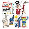 Bulk 48 Pc. #1 Dad Father's Day Craft Kit Assortment Image 1