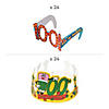 Bulk 48 Pc. 100th Day of School Crowns & Glasses Image 1
