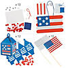 Bulk 48 Pc. All American Flags Craft Kit Assortment Image 1