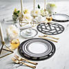 Bulk 48 Pc. Black Laser-Cut Chargers Image 1