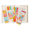 Bulk 48 Pc. Brightly Colored Happy Day Cardstock Bookmarks Image 1