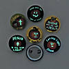 Bulk 48 Pc. Christian Pumpkin Glow-in-the-Dark Mini Buttons Image 1