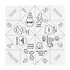 Bulk 48 Pc. Color Your Own Conflict Resolution Fortune Teller Games Image 1
