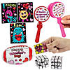 Bulk 48 Pc. Color Your Own Valentine Fun & Games Kit Image 1