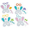 Bulk 48 Pc. Easter Bunny Mask Craft Kit Image 1