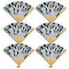 Bulk 48 Pc. Eucalyptus Printed Folding Hand Fans Image 1