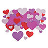 Bulk 48 Pc. Glitter Heart Shapes Image 1