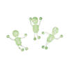 Bulk 48 Pc. Glow-in-the-Dark Mini Sticky Tumbling Skeletons Image 1