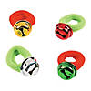 Bulk 48 Pc. Holiday Stretchy Jingle Bell Rings Image 1