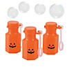 Bulk  48 Pc. Jack-O&#8217;-Lantern Mini Bubble Bottles Image 1