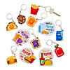 Bulk 48 Pc. Lotsa Pops Popping Toy Mini Food Keychain Valentine Exchanges with Card for 48 Image 1