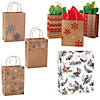 Bulk 48 Pc. Medium Paper Holiday Gift Bag Assortment Image 1