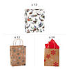 Bulk 48 Pc. Medium Paper Holiday Gift Bag Assortment Image 1