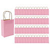 Bulk 48 Pc. Medium Pink Kraft Paper Gift Bags Image 1