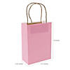 Bulk 48 Pc. Medium Pink Kraft Paper Gift Bags Image 1