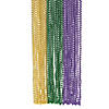 Bulk 48 Pc. Metallic Mardi Gras Bead Necklaces Image 1