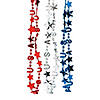 Bulk 48 Pc. Metallic Patriotic USA Mardi Gras Bead Necklaces Image 1