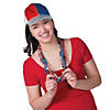 Bulk 48 Pc. Metallic Patriotic USA Mardi Gras Bead Necklaces Image 2